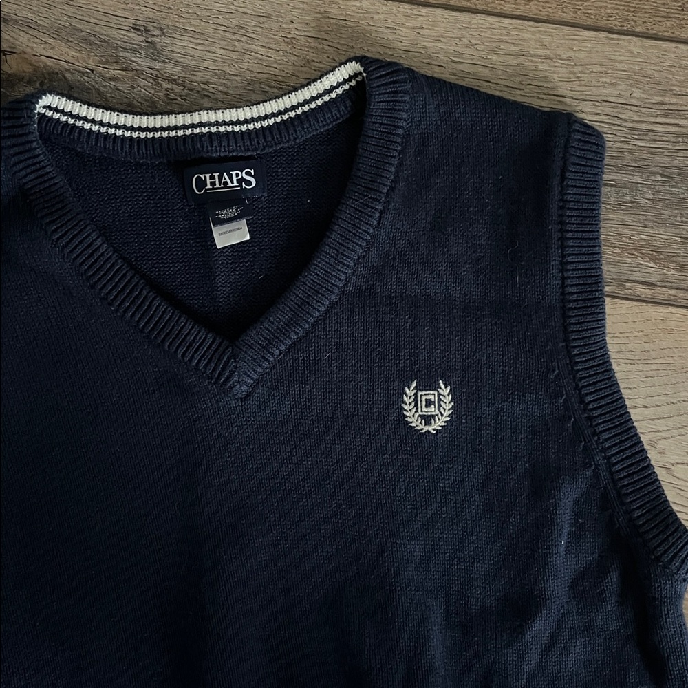 Chaps Knit Pullover Vest - Picture 2 of 4